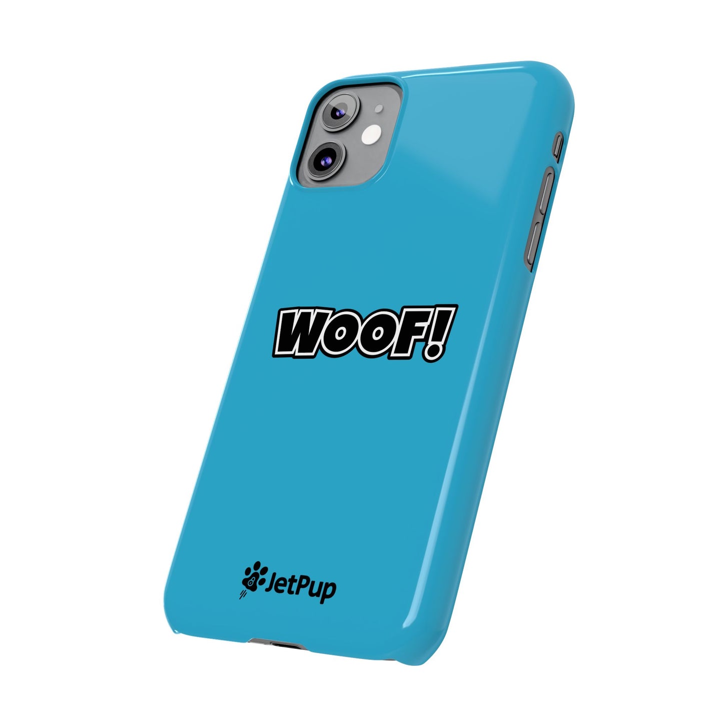 Woof Slim iPhone Cases -Turquoise