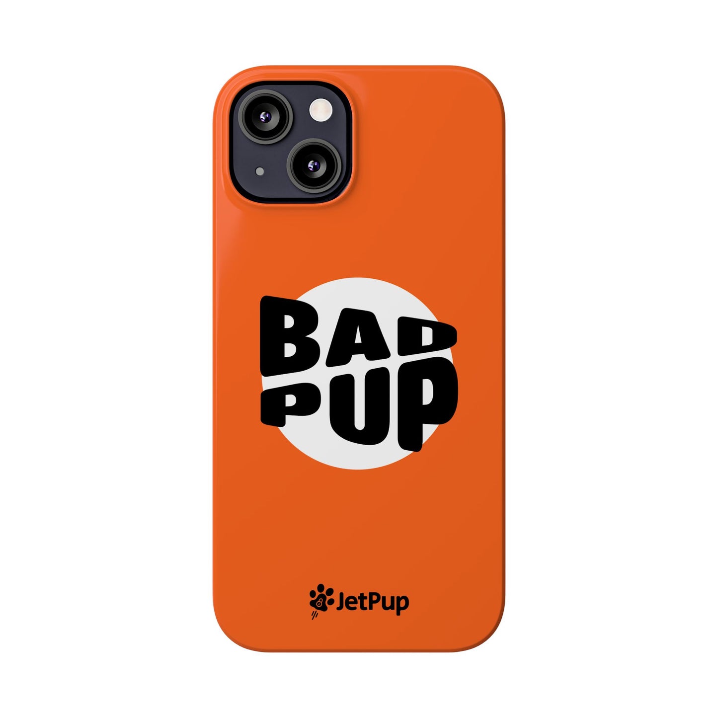 Bad Pup Slim iPhone Cases - Orange