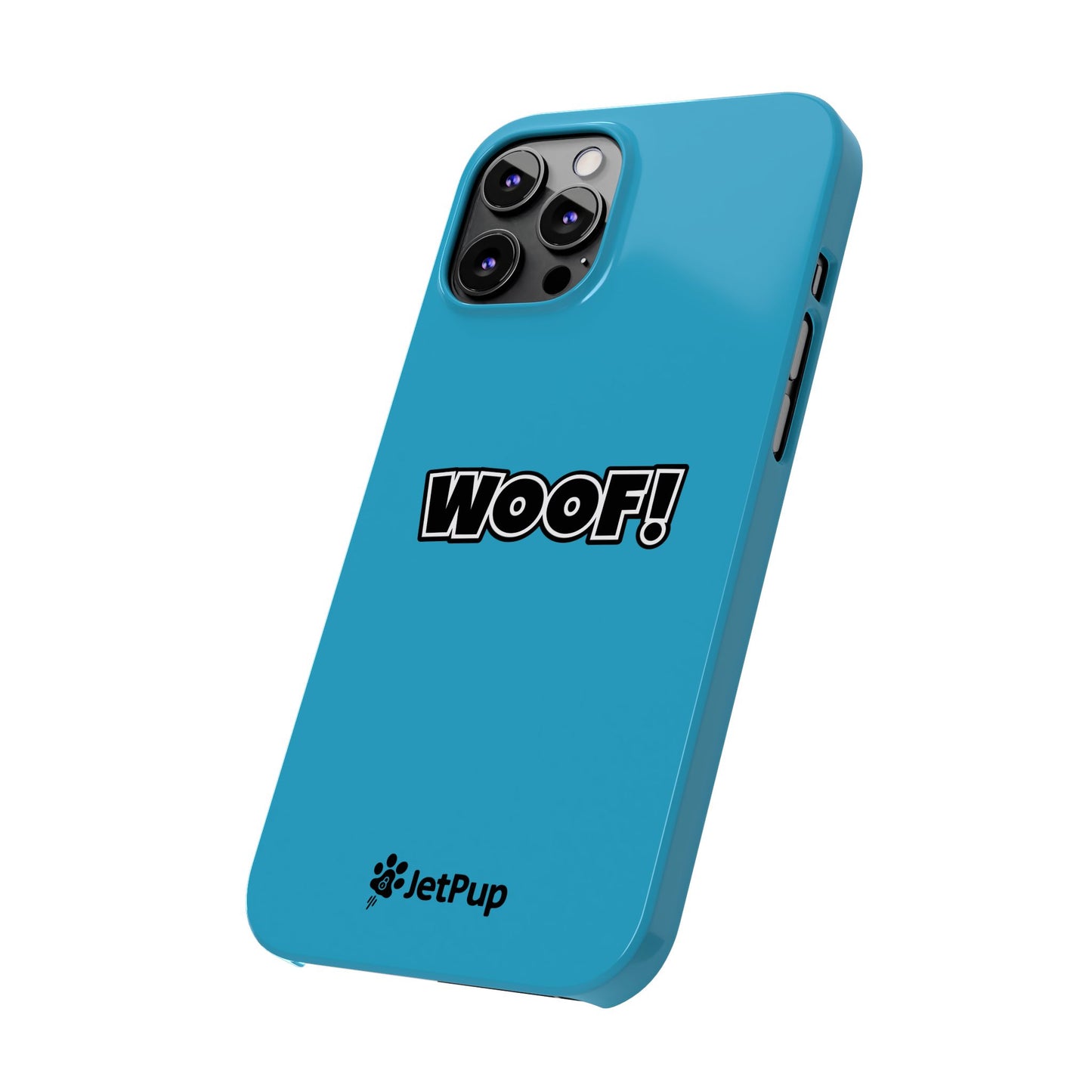 Woof Slim iPhone Cases -Turquoise