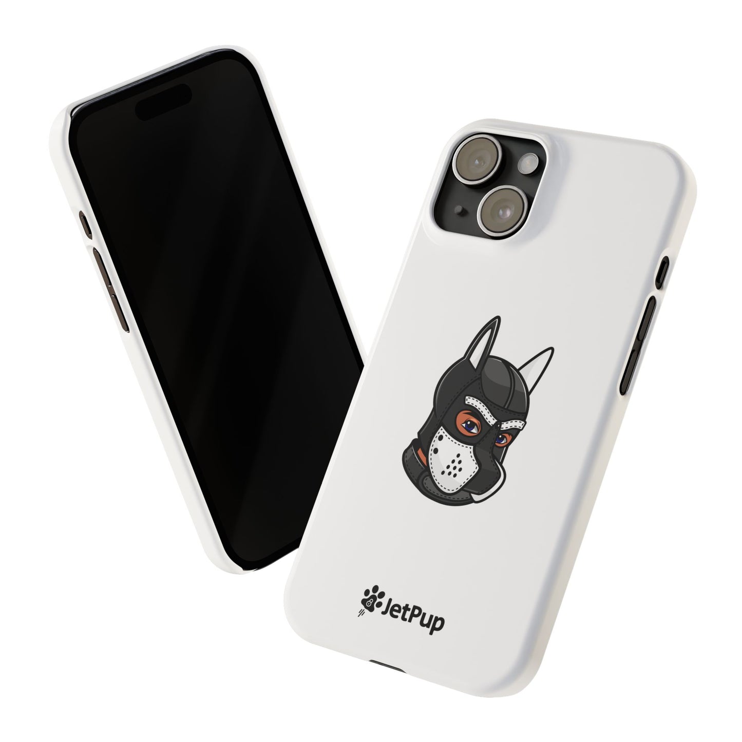 Pup Hood Slim iPhone Cases - White
