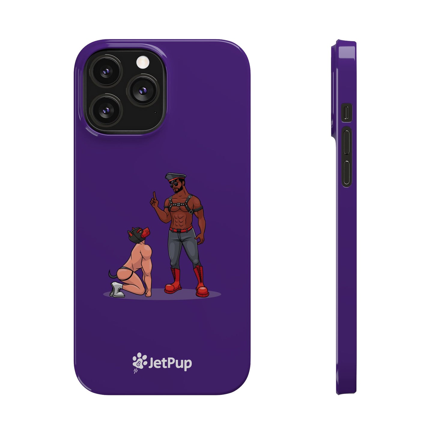 Sir & Pup Hood Slim iPhone Cases - Purple