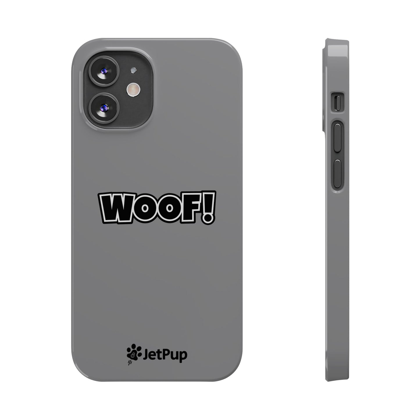 Woof Slim iPhone Cases - Grey