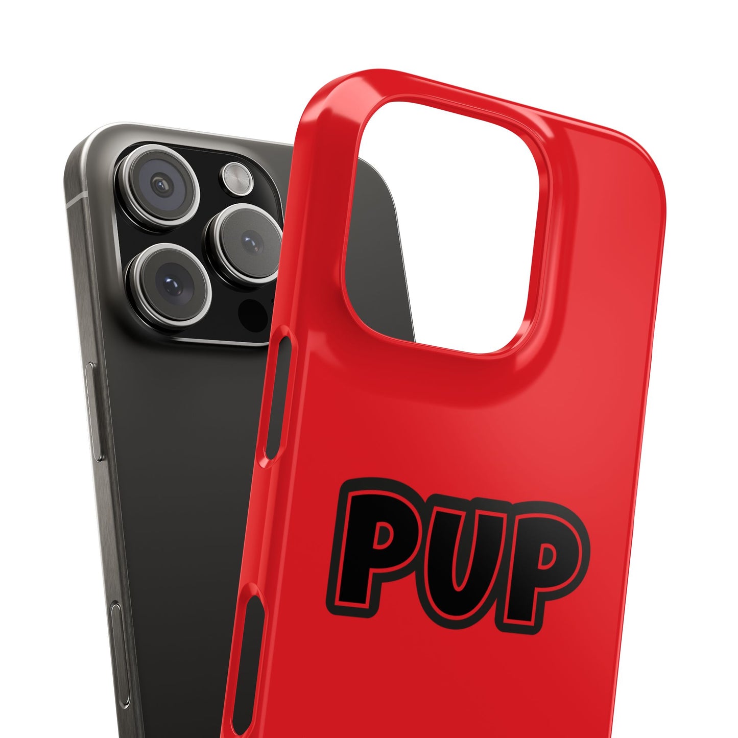 Pup Slim iPhone Cases - Red