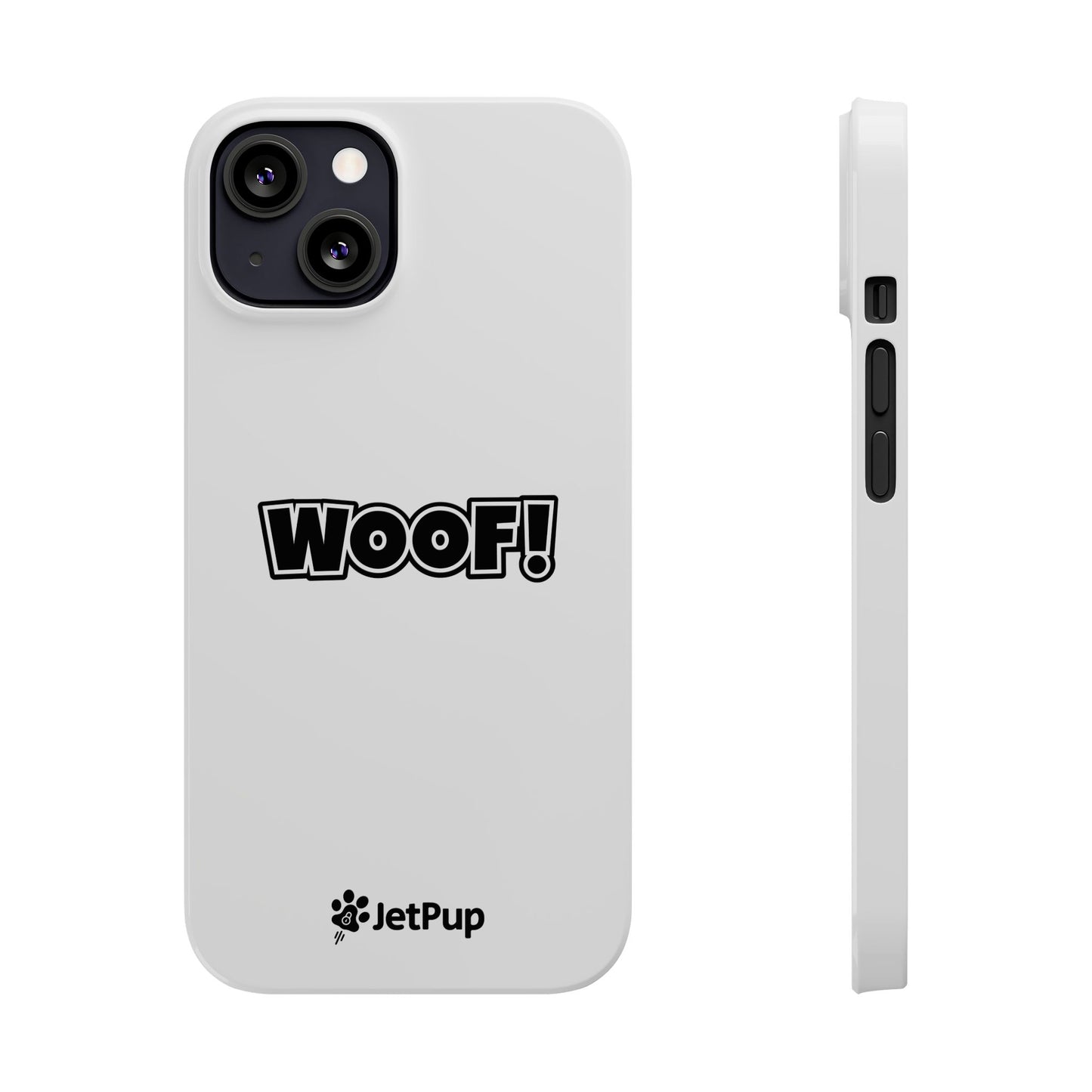 Woof Slim iPhone Cases - White