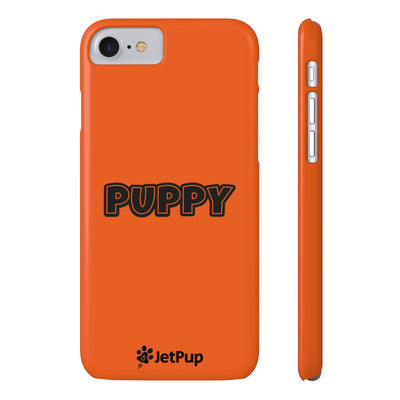 Puppy Slim iPhone Cases - Orange