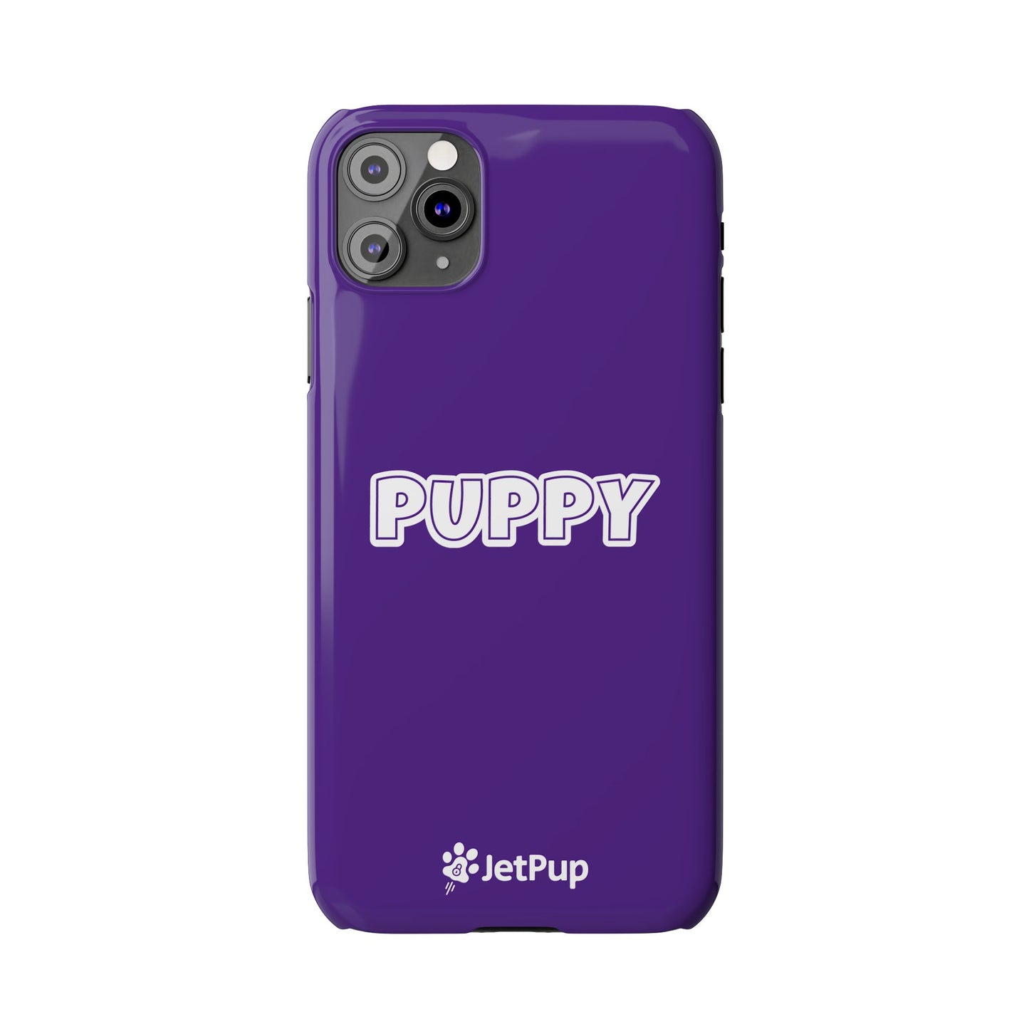 Puppy Slim iPhone Cases - Purple