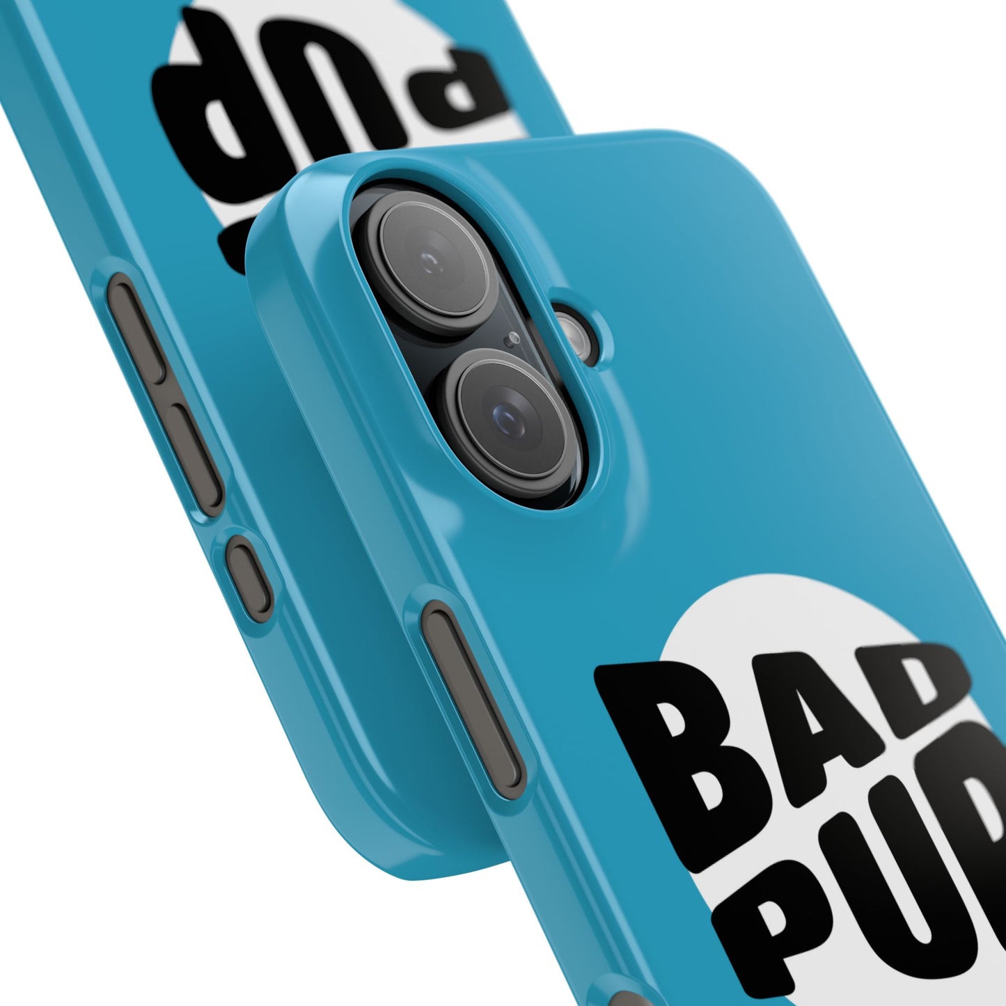Bad Pup Slim iPhone Cases - Turquoise