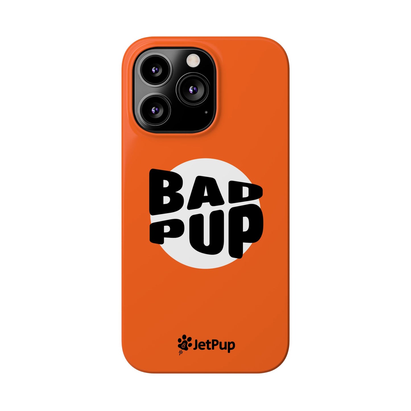 Bad Pup Slim iPhone Cases - Orange
