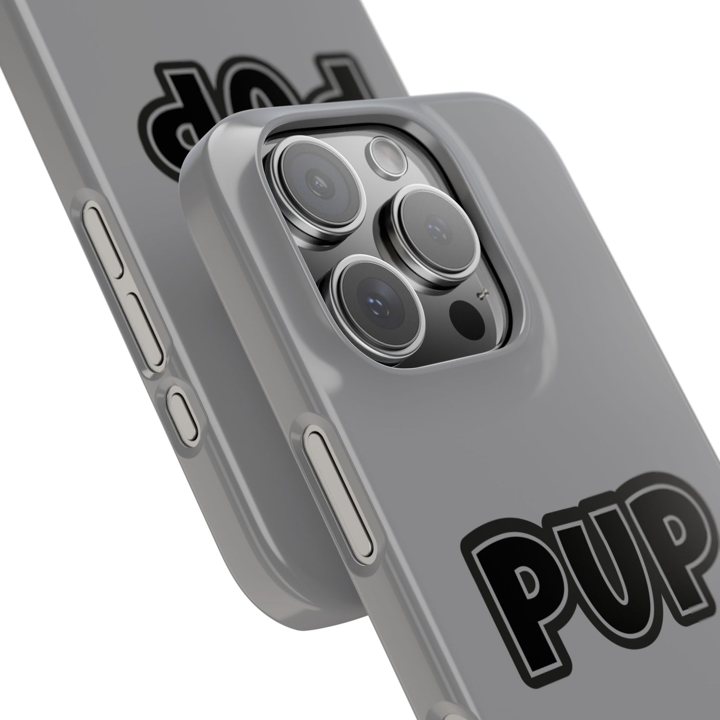 Pup Slim iPhone Cases - Grey