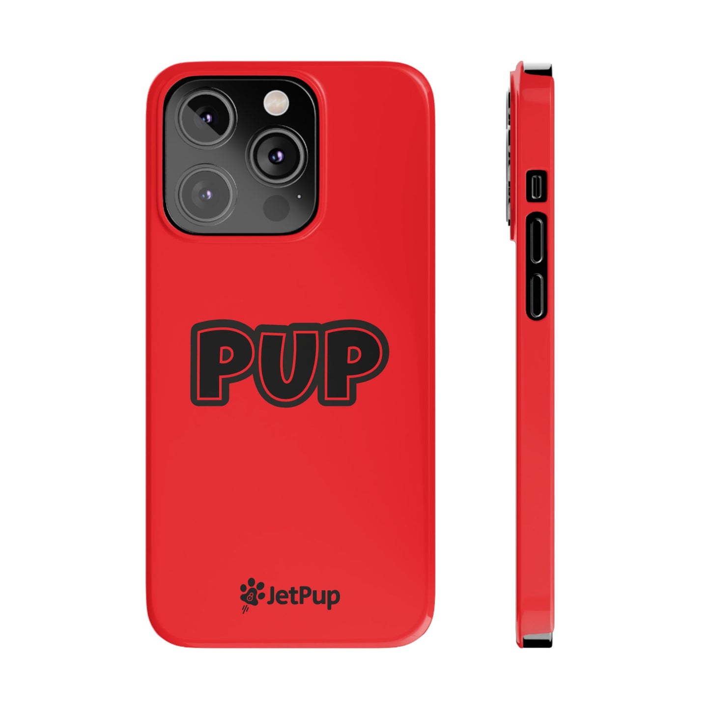 Pup Slim iPhone Cases - Red