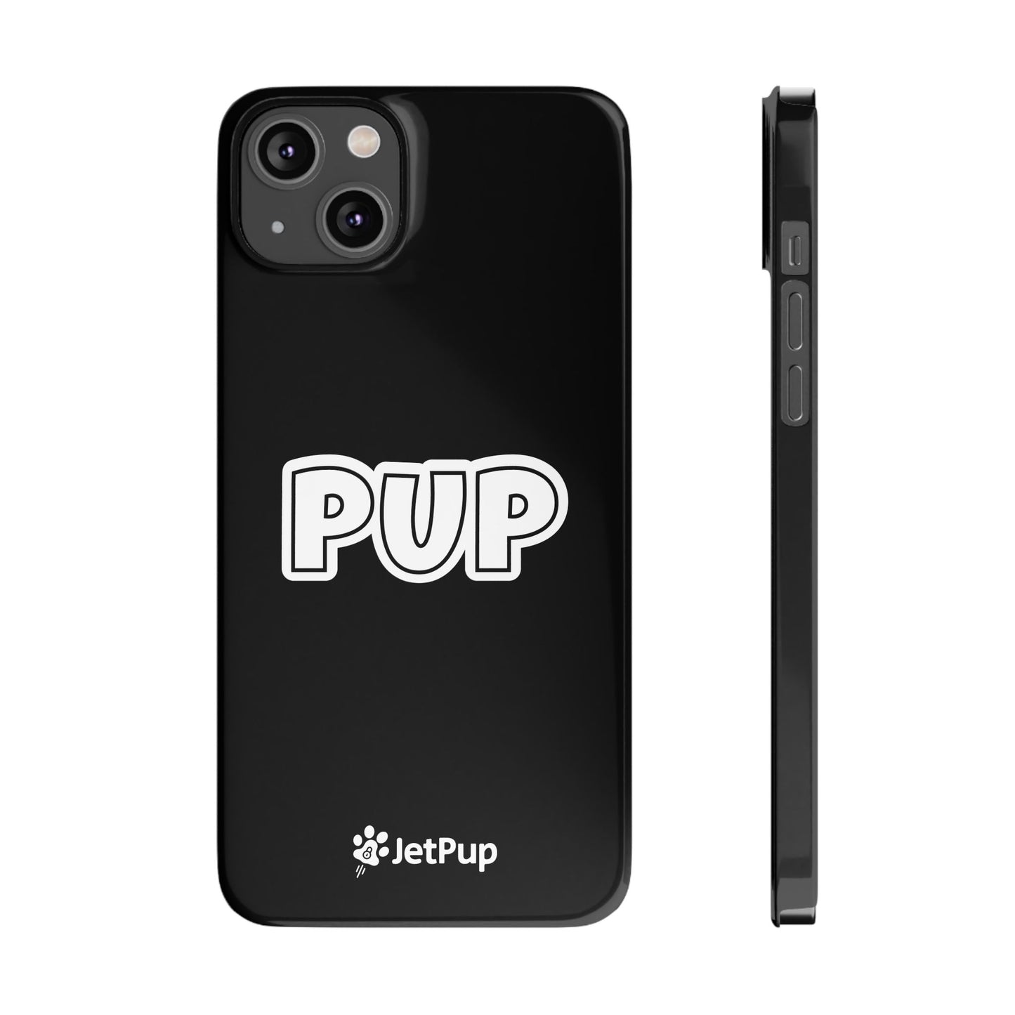 Pup Slim iPhone Cases - Black