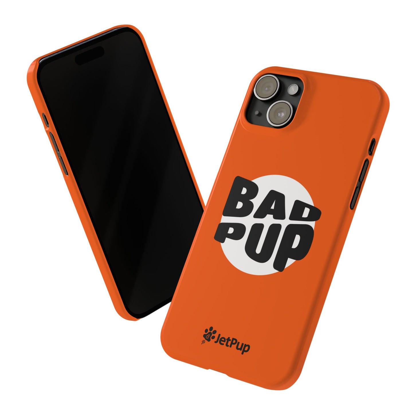 Bad Pup Slim iPhone Cases - Orange
