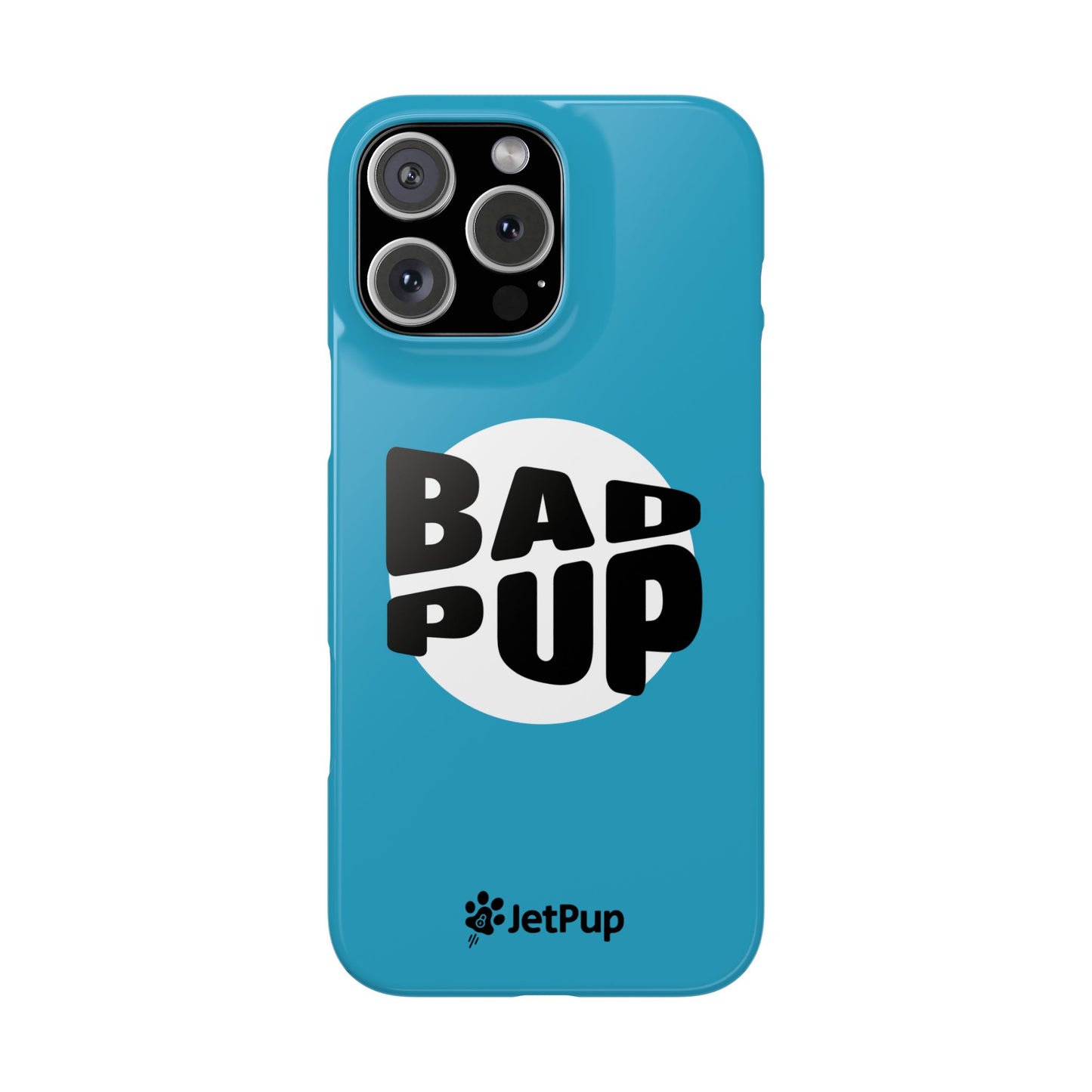 Bad Pup Slim iPhone Cases - Turquoise