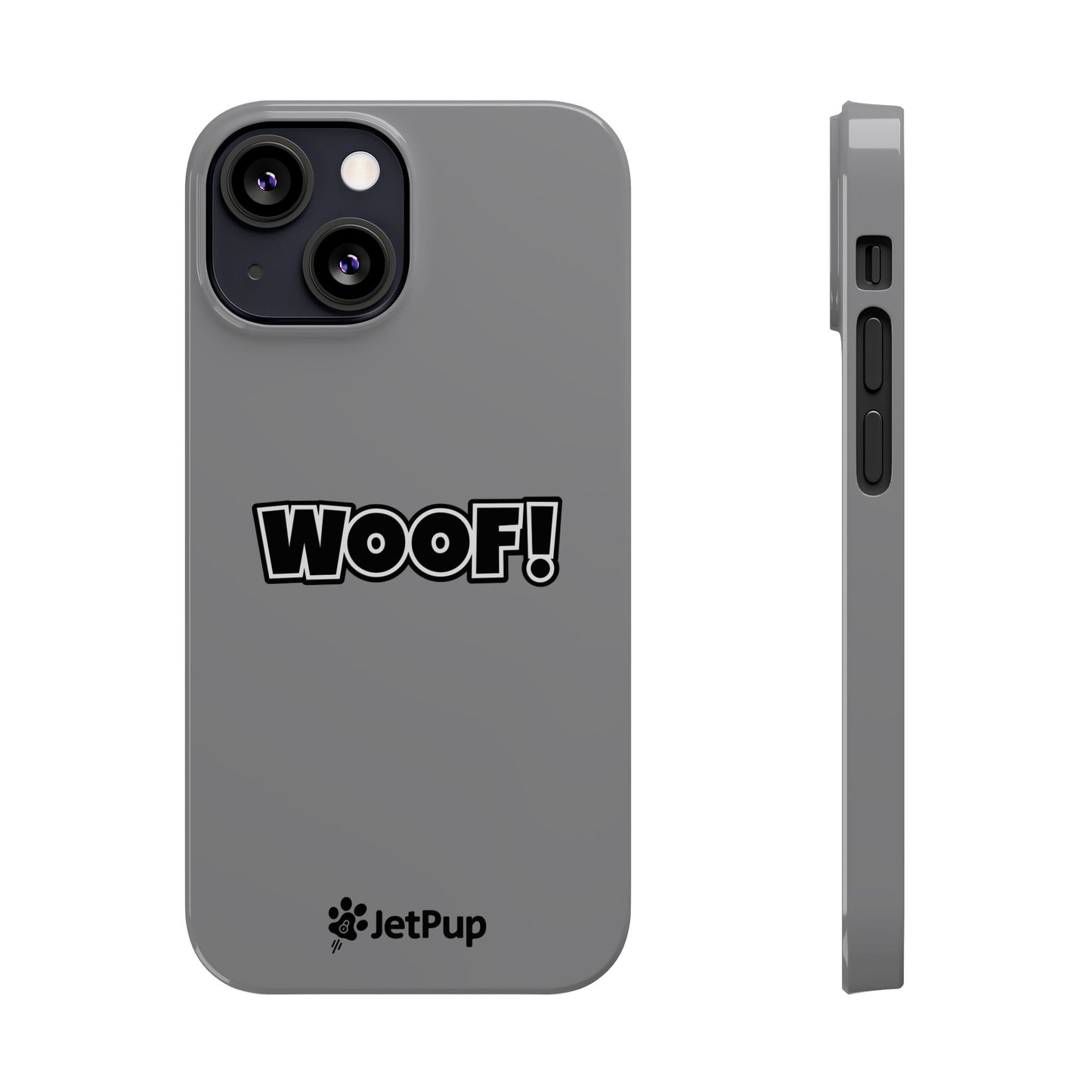 Woof Slim iPhone Cases - Grey