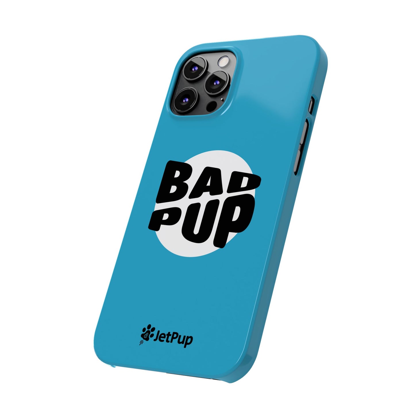 Bad Pup Slim iPhone Cases - Turquoise