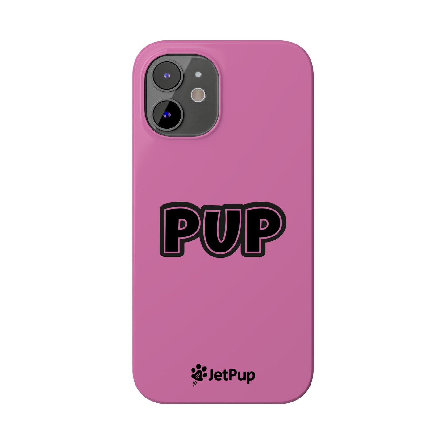 Pup Slim iPhone Cases - Pink