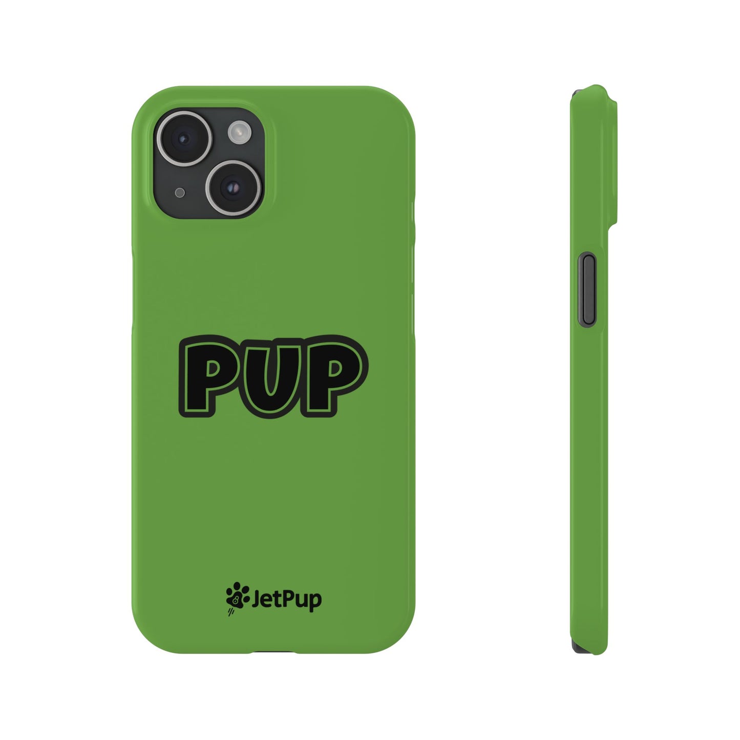 Pup Slim iPhone Cases - Green