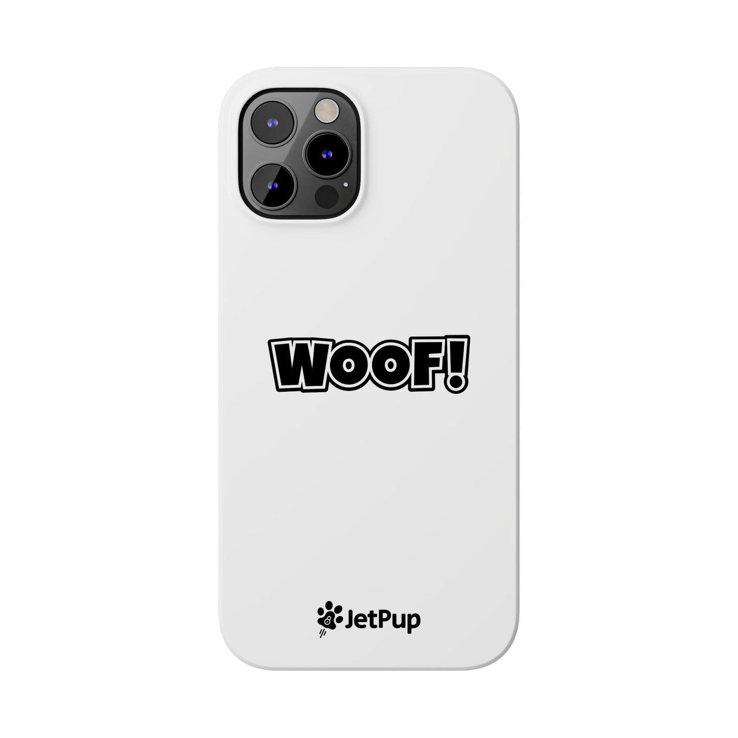 Woof Slim iPhone Cases - White
