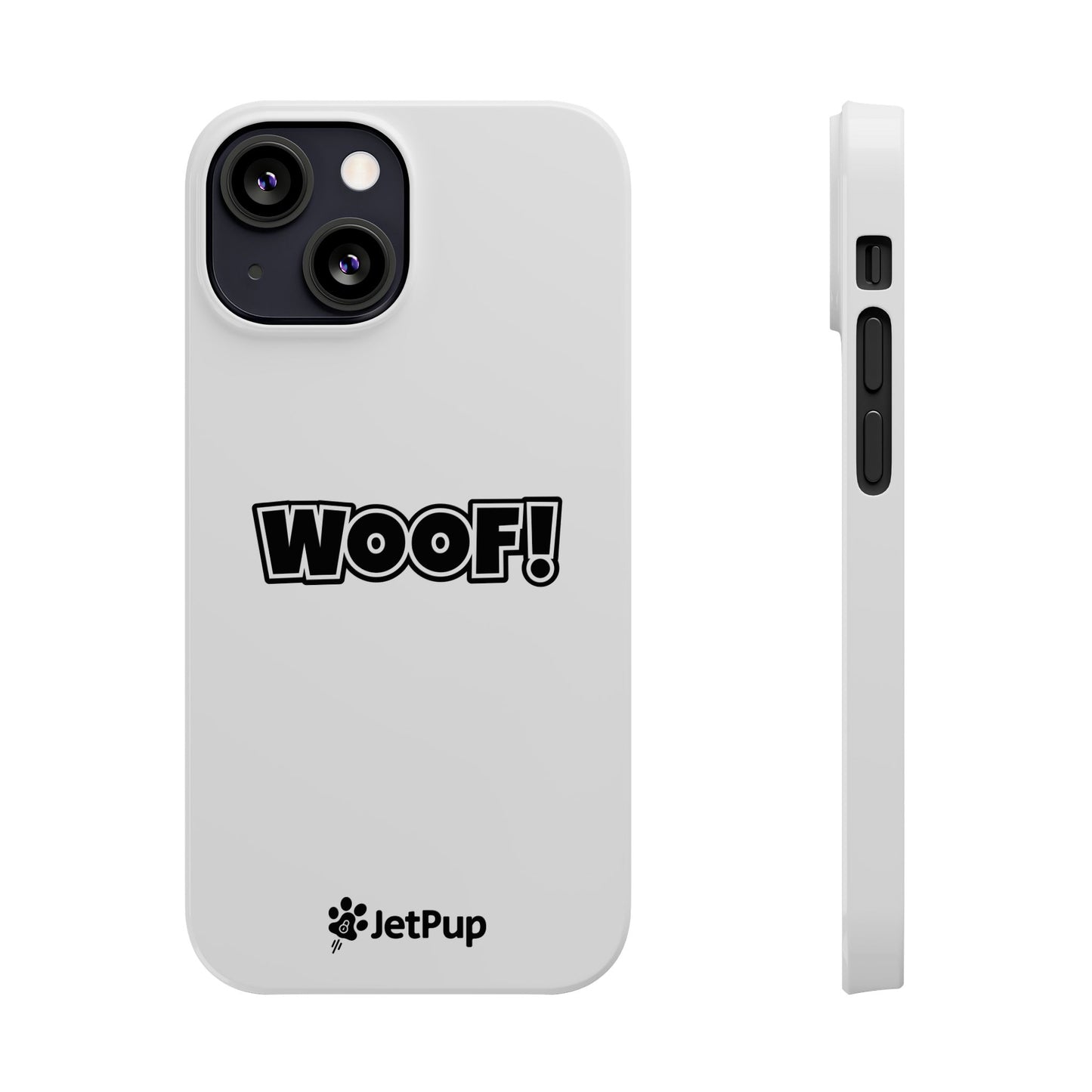 Woof Slim iPhone Cases - White