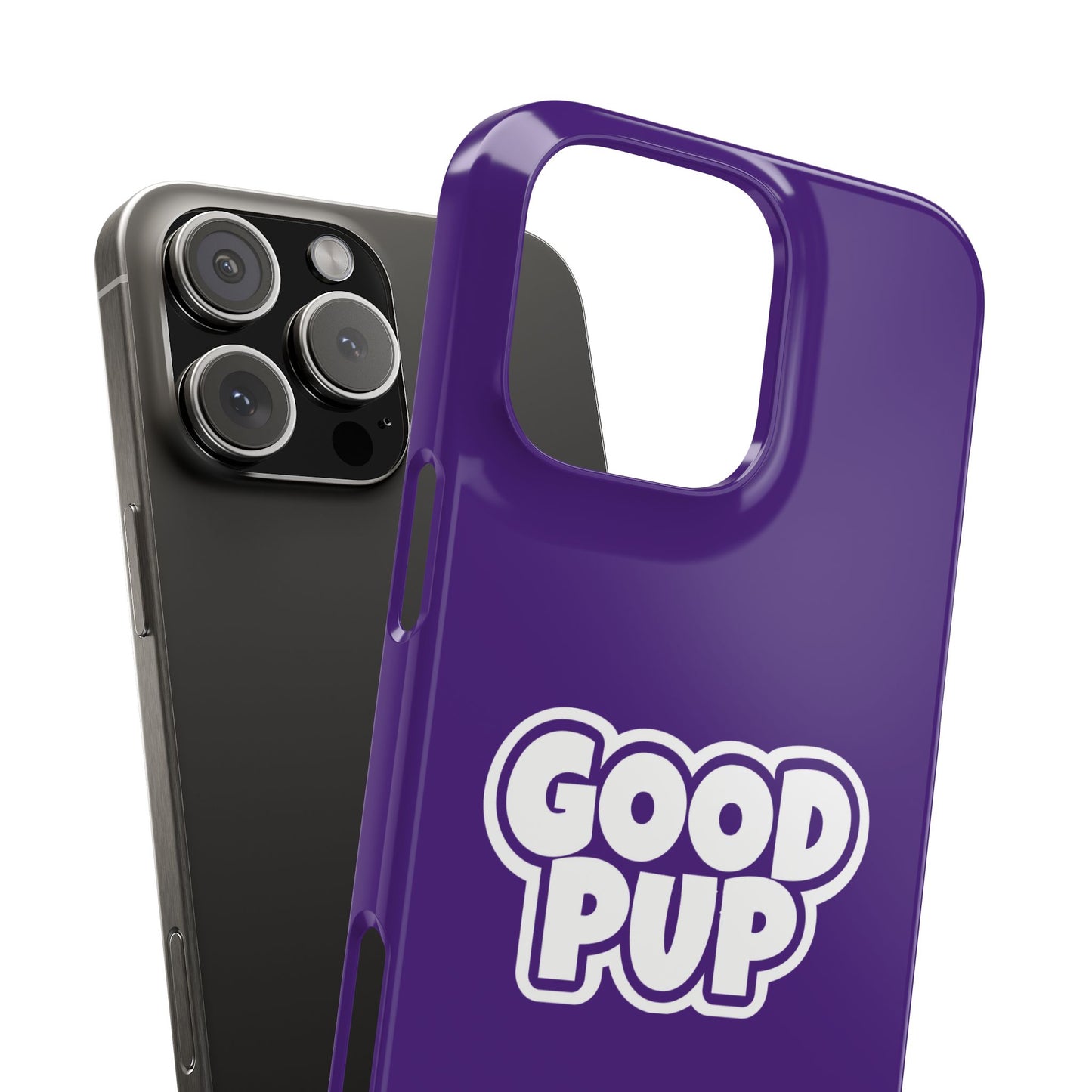 Good Pup Slim iPhone Cases - Purple