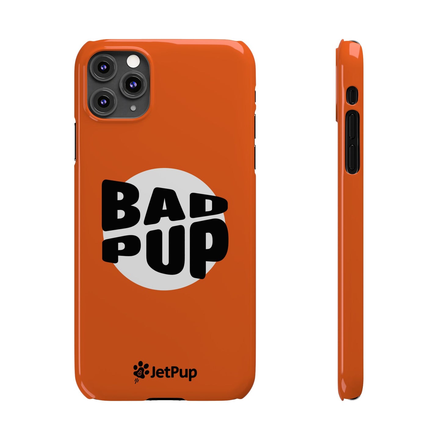 Bad Pup Slim iPhone Cases - Orange