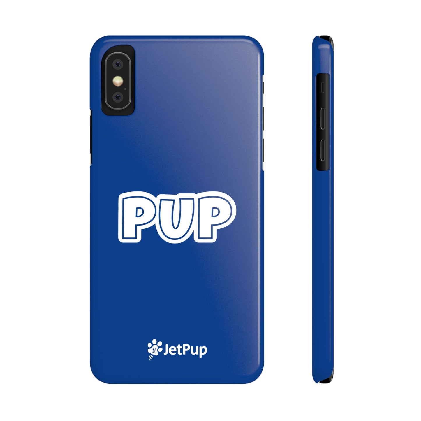 Pup Slim iPhone Cases - Blue