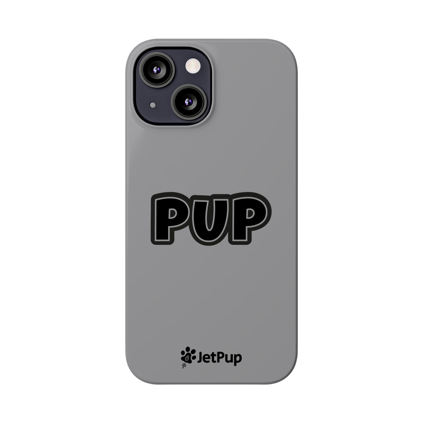 Pup Slim iPhone Cases - Grey