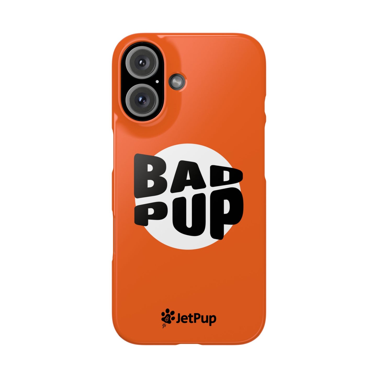 Bad Pup Slim iPhone Cases - Orange