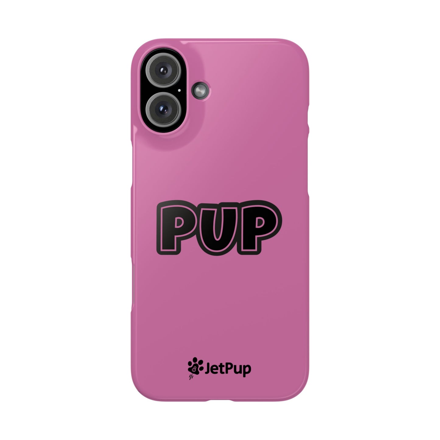 Pup Slim iPhone Cases - Pink