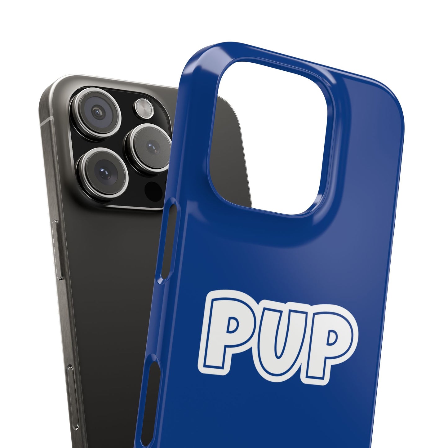 Pup Slim iPhone Cases - Blue