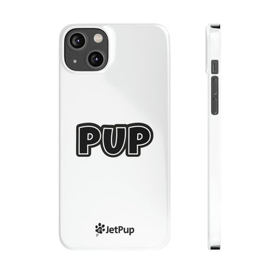 Pup Slim iPhone Cases - White