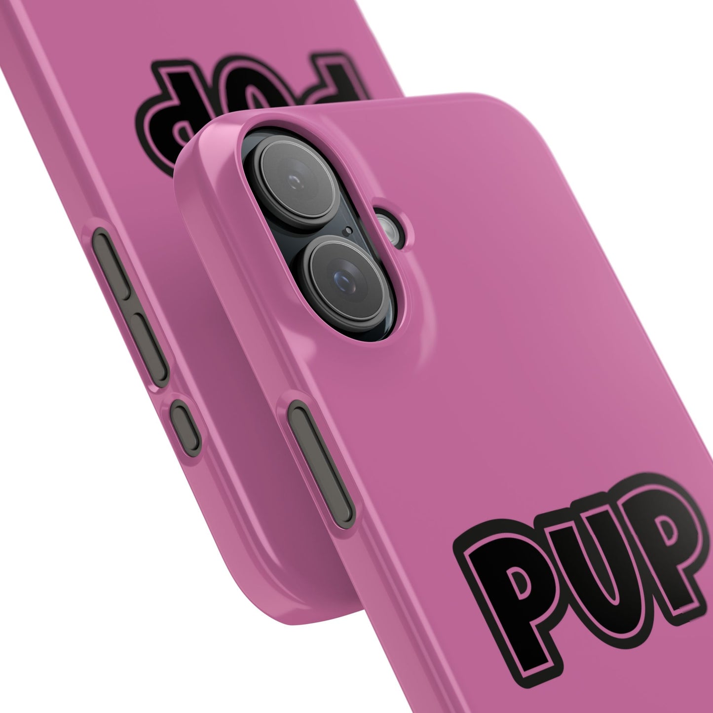 Pup Slim iPhone Cases - Pink