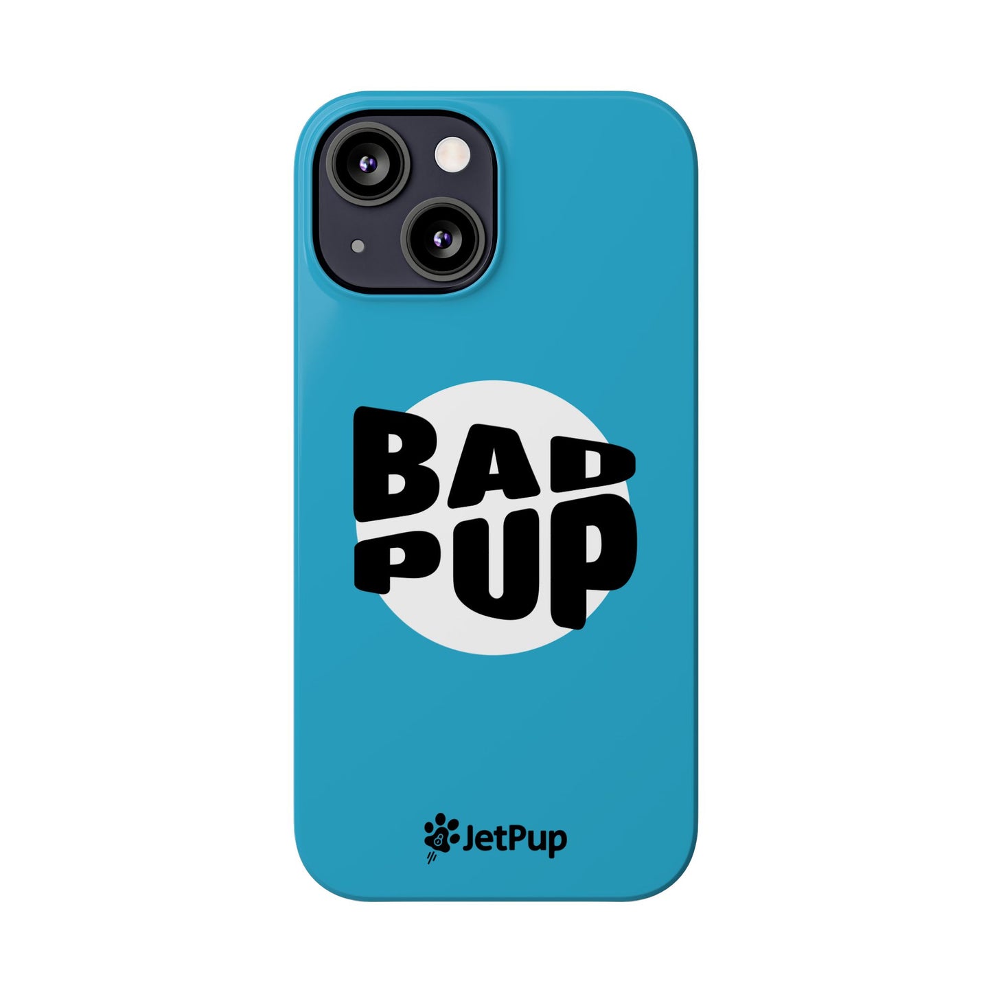 Bad Pup Slim iPhone Cases - Turquoise
