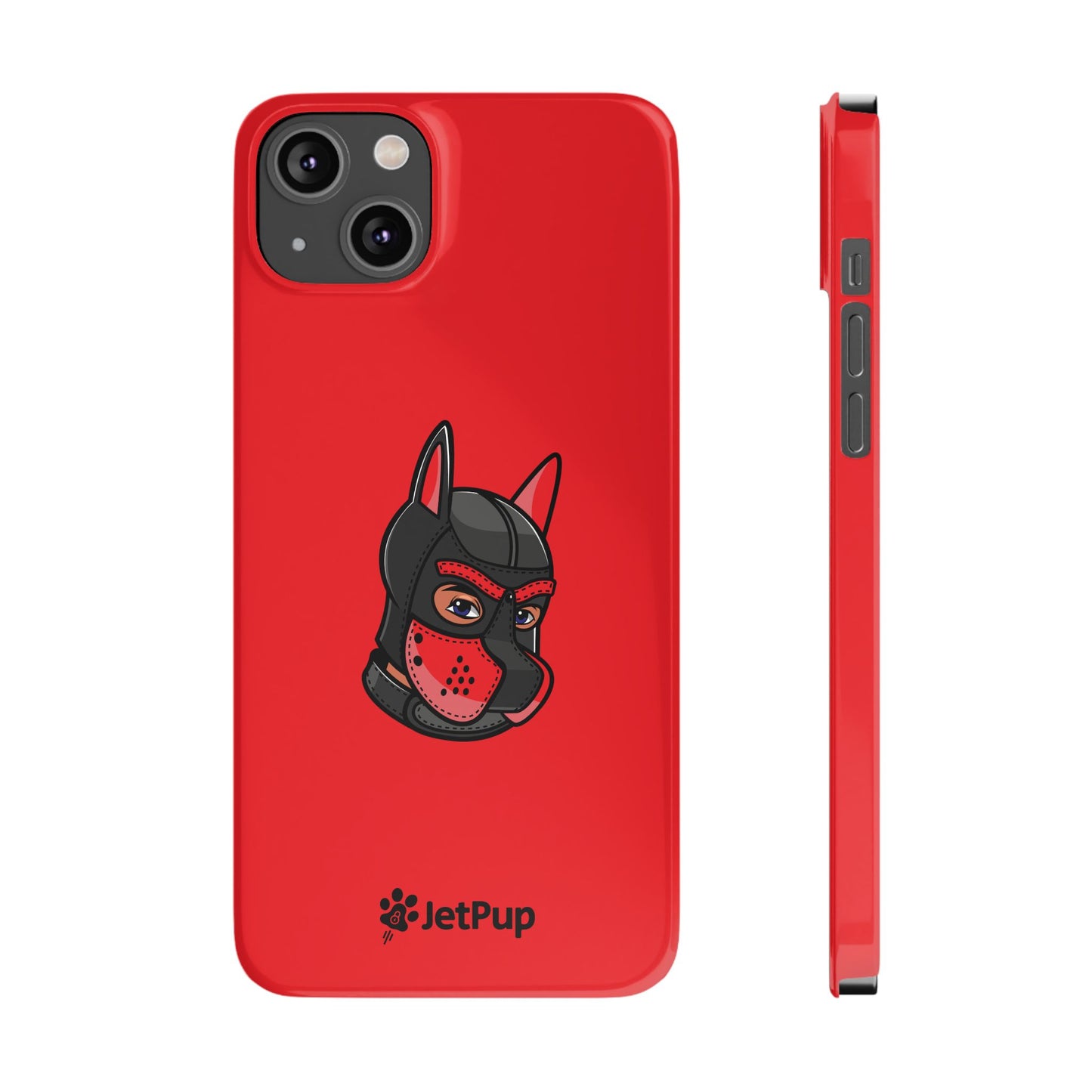 Pup Hood Slim iPhone Cases - Red