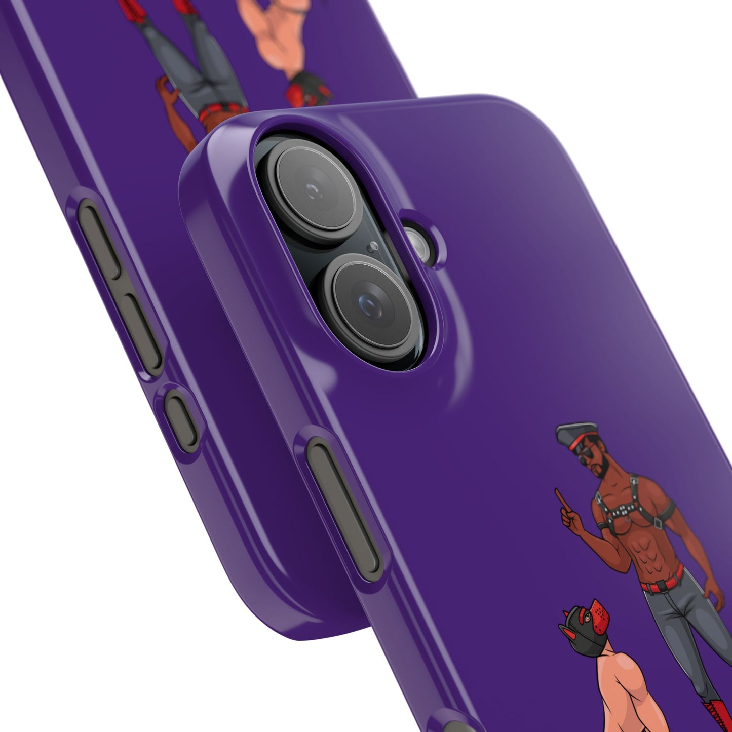Sir & Pup Hood Slim iPhone Cases - Purple