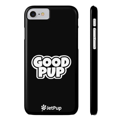 Good Pup Slim iPhone Cases - Black