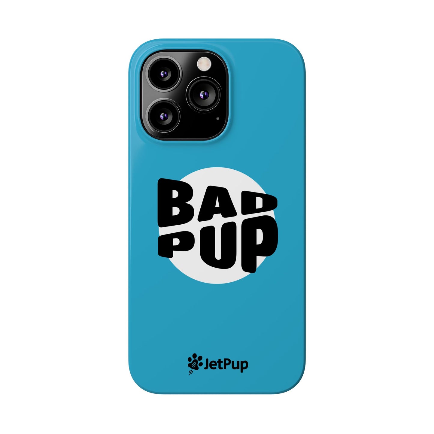 Bad Pup Slim iPhone Cases - Turquoise