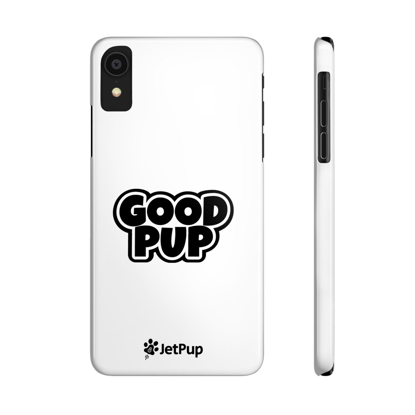 Good Pup Slim iPhone Cases - White