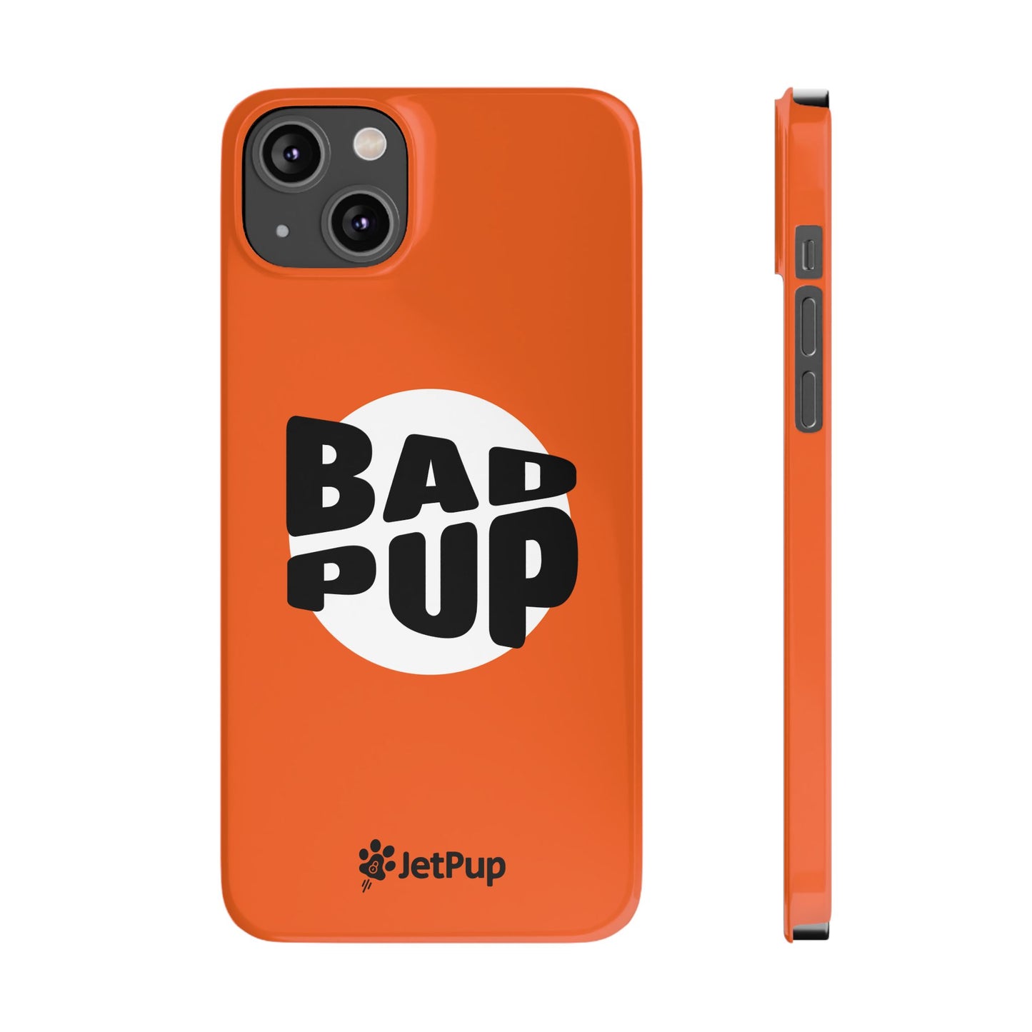 Bad Pup Slim iPhone Cases - Orange