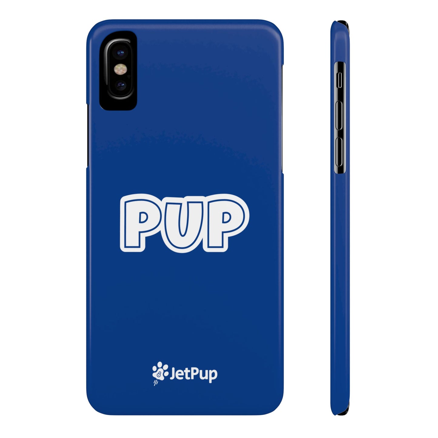 Pup Slim iPhone Cases - Blue