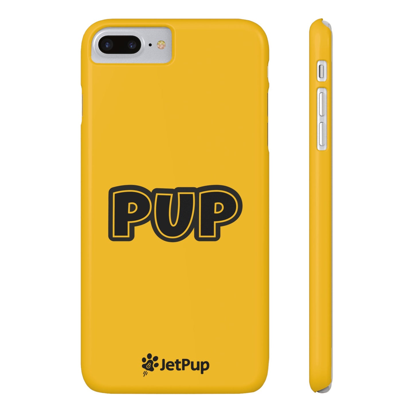 Pup Slim iPhone Cases - Yellow