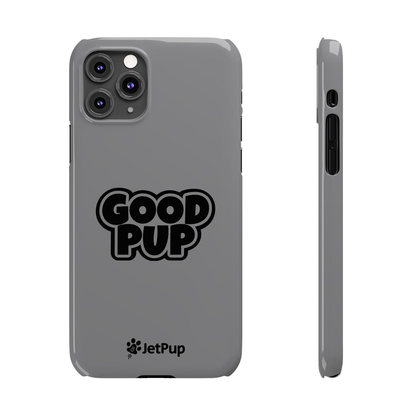 Good Pup Slim iPhone Cases - Grey
