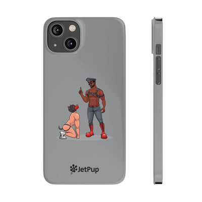 Sir & Pup Hood Slim iPhone Cases - Grey