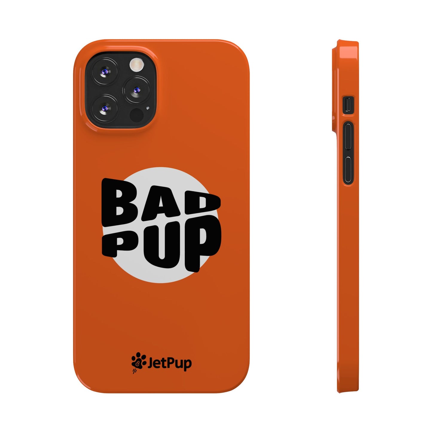 Bad Pup Slim iPhone Cases - Orange