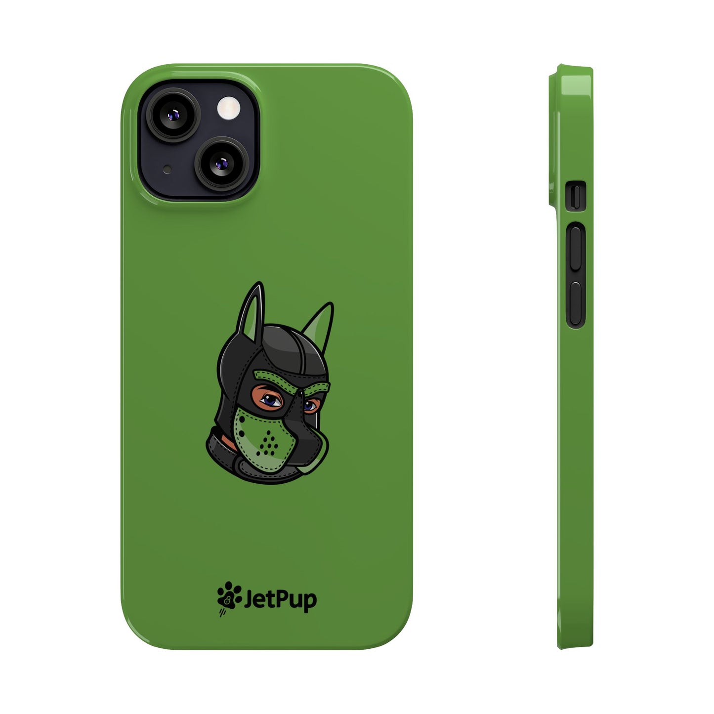 Pup Hood Slim iPhone Cases - Green