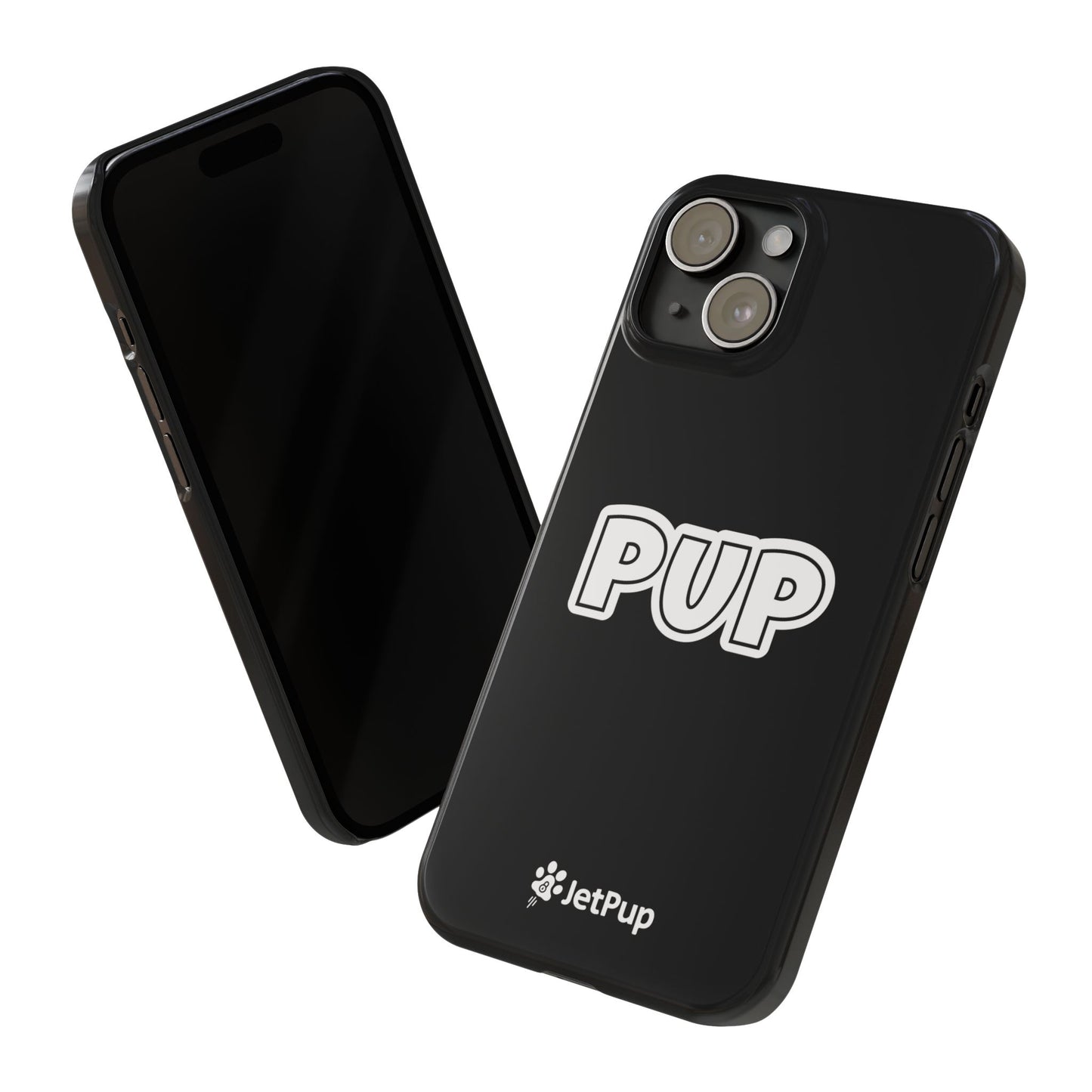 Pup Slim iPhone Cases - Black