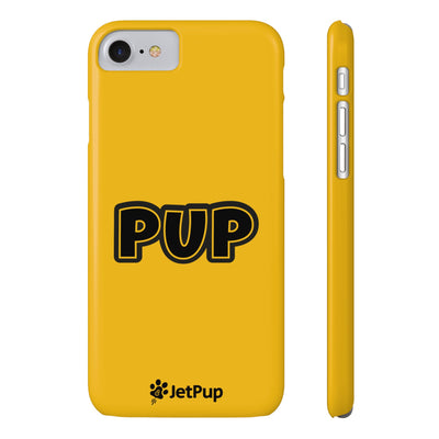 Pup Slim iPhone Cases - Yellow