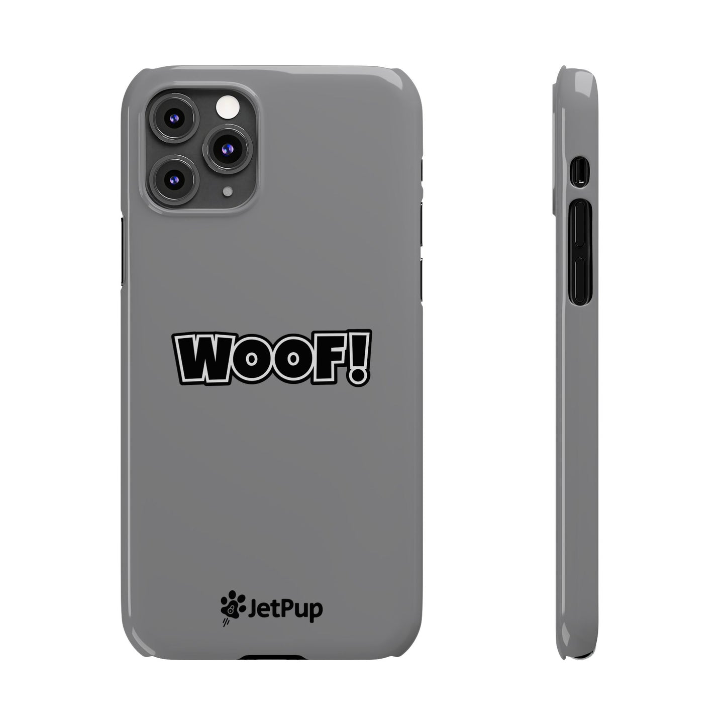 Woof Slim iPhone Cases - Grey