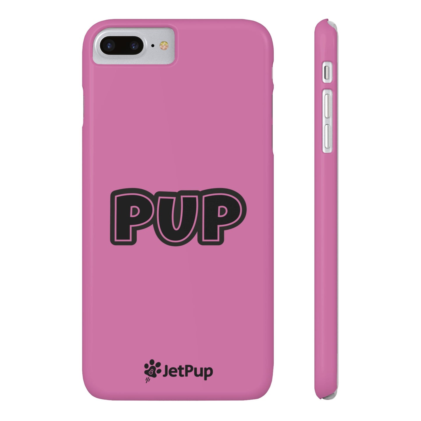 Pup Slim iPhone Cases - Pink