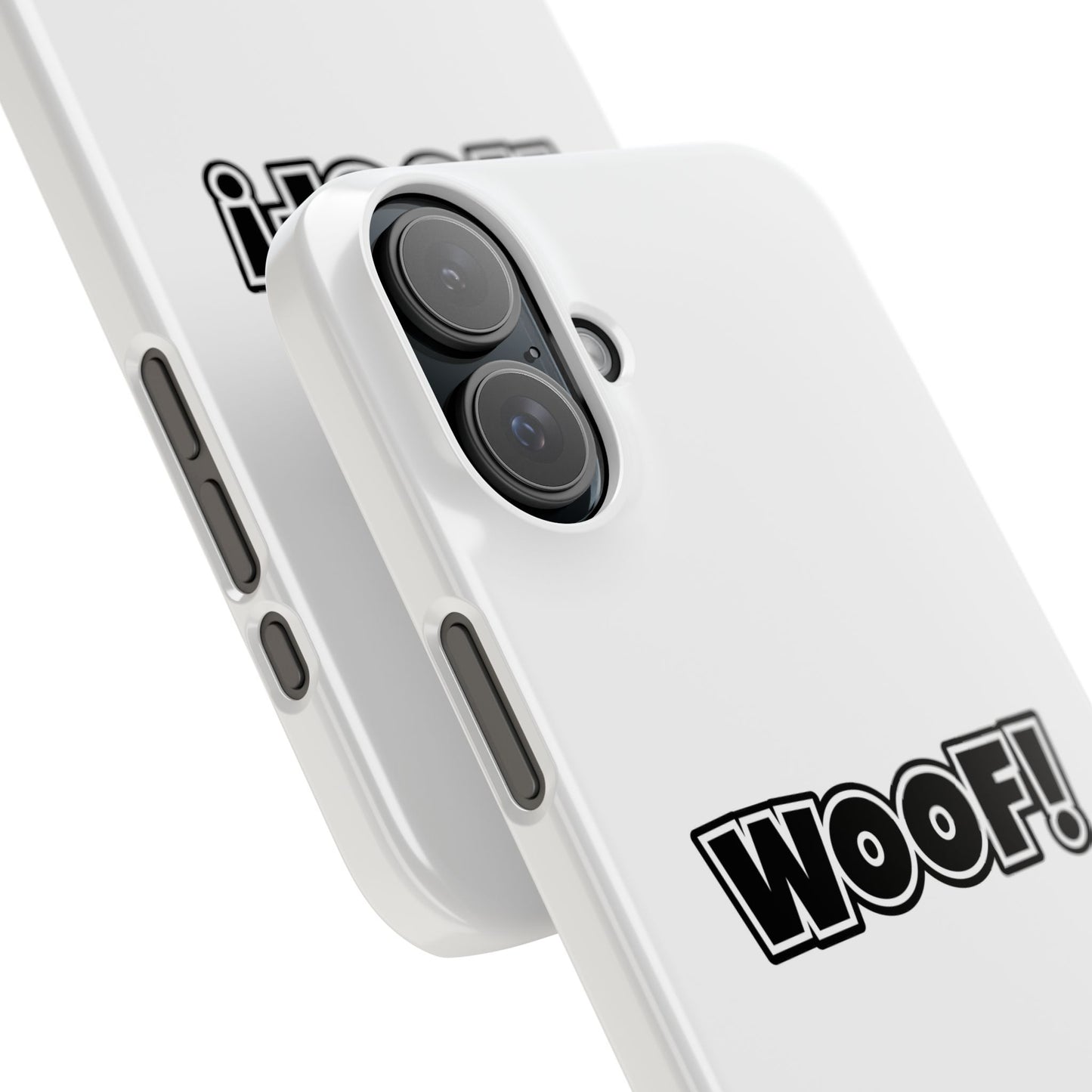 Woof Slim iPhone Cases - White